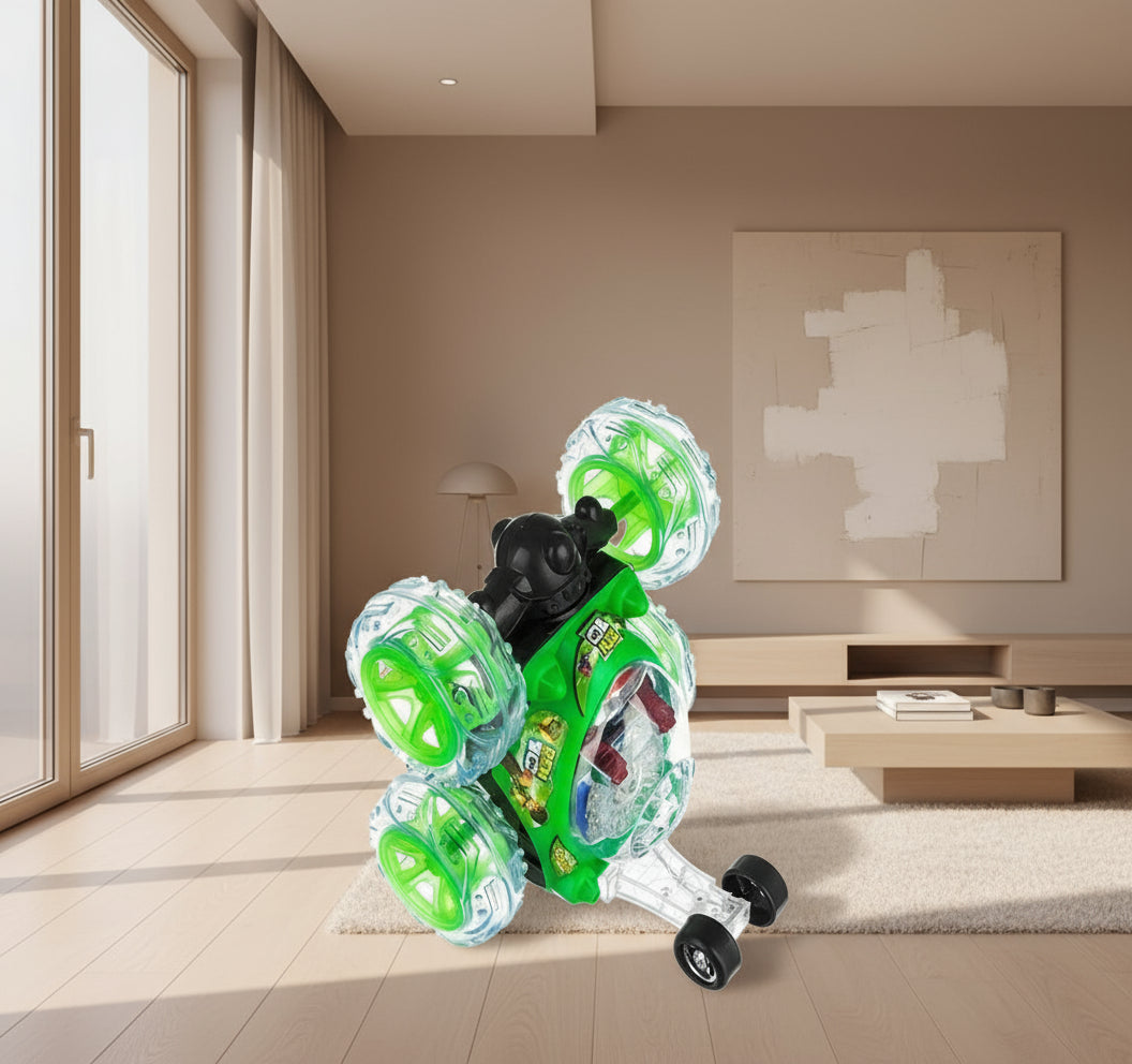 Ben 10 Turbo 360° Action Car – Rechargeable Remote Racer