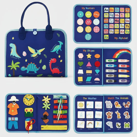 Reusable Montessori Busy Book for Toddlers