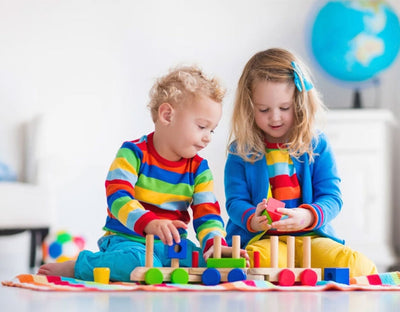 Educational and learning toys for kids including puzzles, building blocks, and activity sets from Tiny Toyland