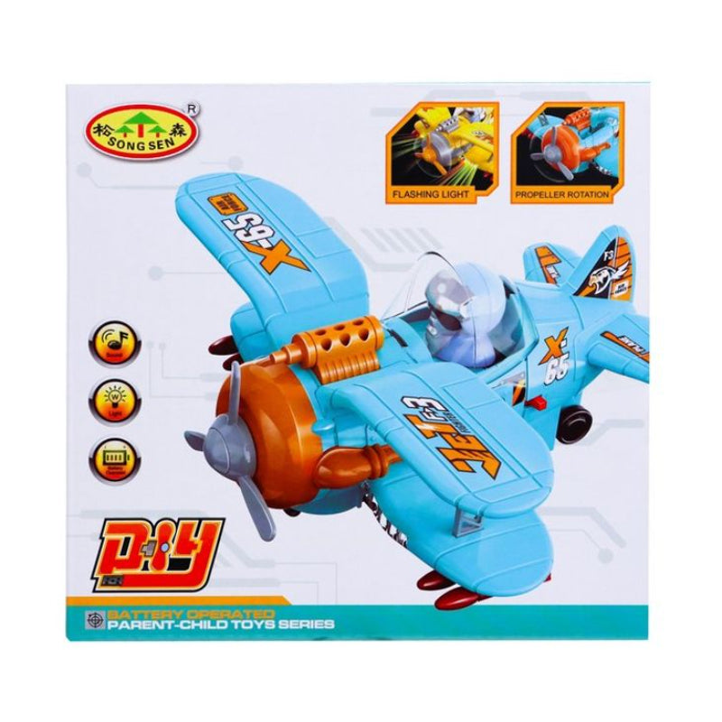 ✈️ Fighter Plane with Lights & Sound Effects – Fun Action Toy for Kids
