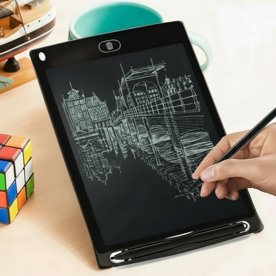 LCD Writing Tablet 8.5-Inch – Hardbound Digital Drawing Pad for Kids