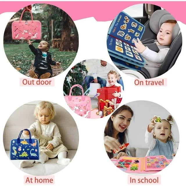 Reusable Montessori Busy Book for Toddlers