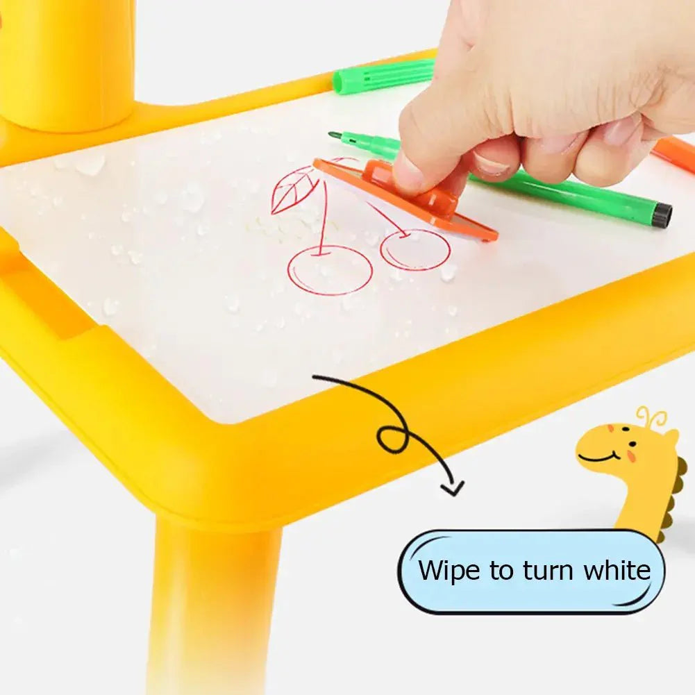 3-in-1 Kids Projector Painting & Drawing Table