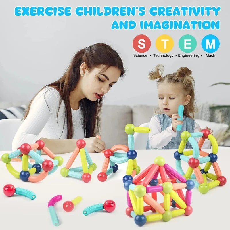 25-Piece Magnetic Building Blocks Set for Kids | Creative STEM Learning Toy