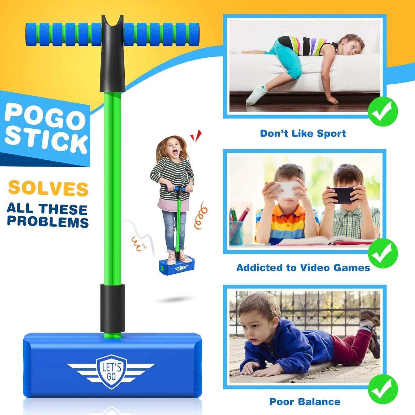 Foam Pogo Stick for Kids – Fun & Safe Jumping Toy