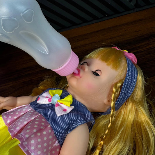 Happy Baby Doll with Bottle & Music – Everyday Play Companion