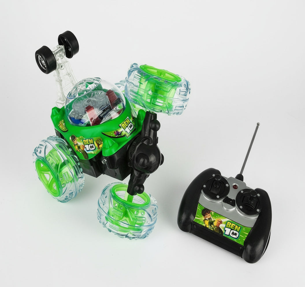 Ben 10 Turbo 360° Action Car – Rechargeable Remote Racer
