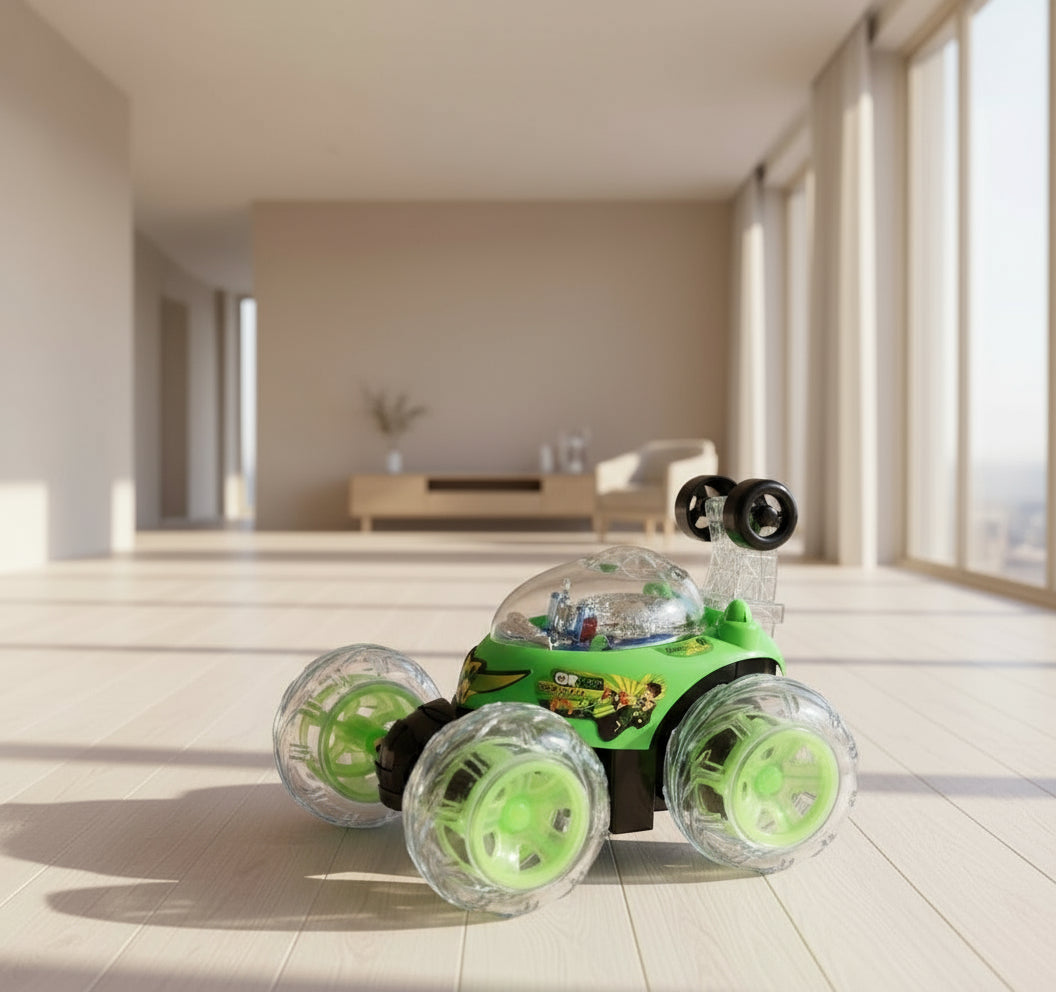 Ben 10 Turbo 360° Action Car – Rechargeable Remote Racer