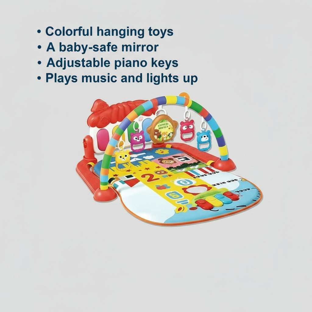 Baby Piano Fitness Play Mat – Musical Activity Gym for Infants