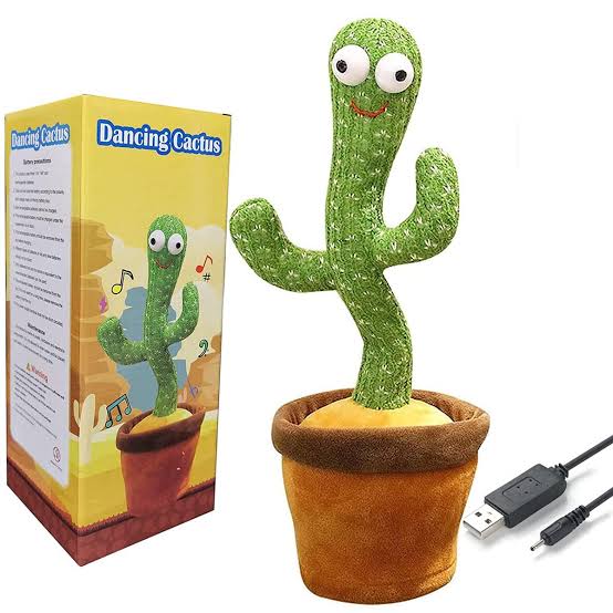 Dancing Cactus Toy – Singing & Talking Plush for Kids